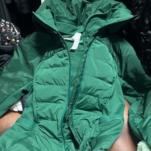lululemon athletica Green Puffer Jacket